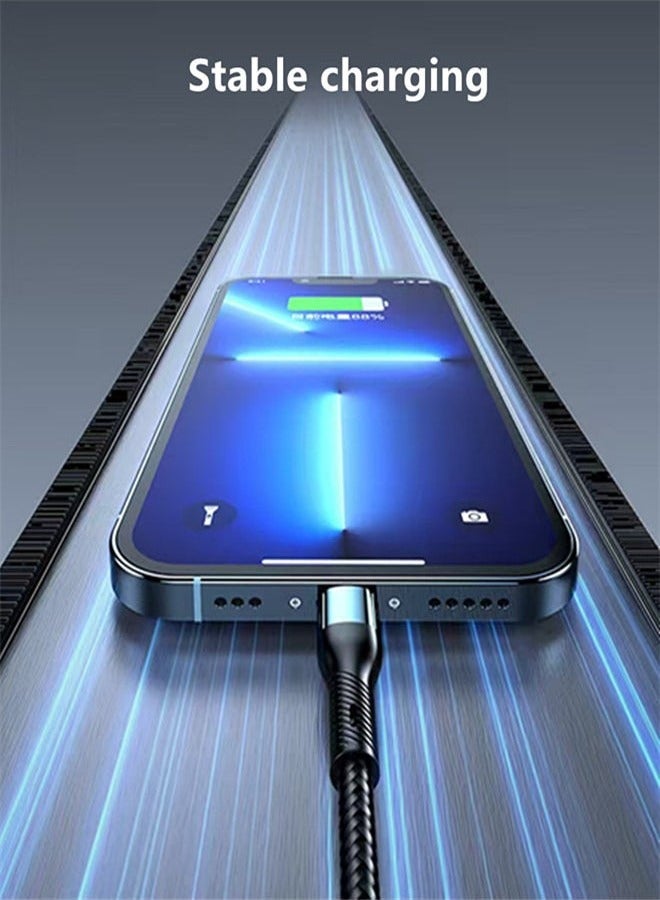 In Air 3-in-1 USB Fast Charging Cable - 120W Power Super Fast Charger Cords Universal Phone Charger, Multiple Charger Wire for Cellphone, Tablets and More 1.2 Meters Long - Image 2