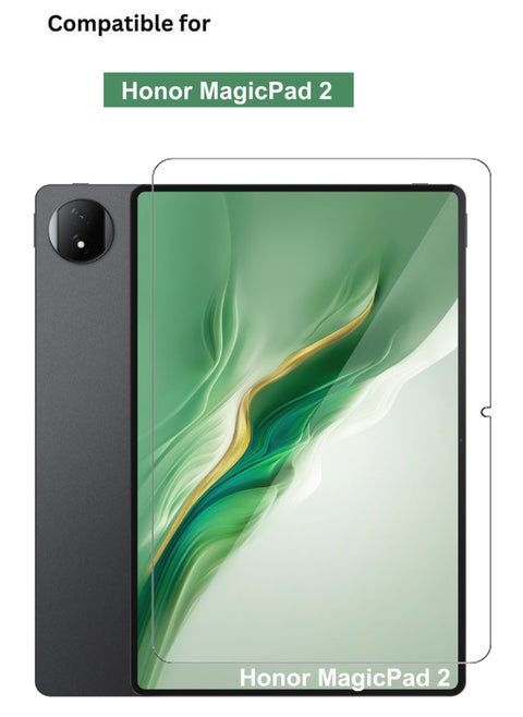 Honor MagicPad 2 9H Hardness HD Tempered Glass Screen Protector 99% Transparency with device's original screen clarity and brightness- Clear