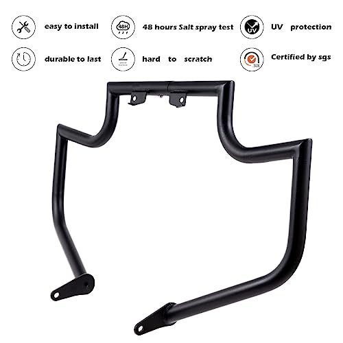 Kinglemc Crash Bar Engine Guard Highway Bar for Yamaha XV1900 XV 1900 Roadliner Raider Stratoliner (Black) - Image 2