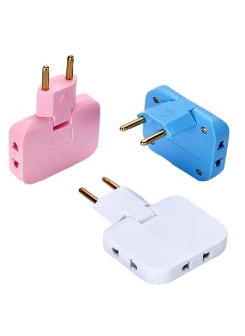 TENDULA Tendula Wireless 3 in 1 Adapter Universal Slim Foldable Outlet Adapter 180 Degree Extension Plug 1 Pcs  - Image 1