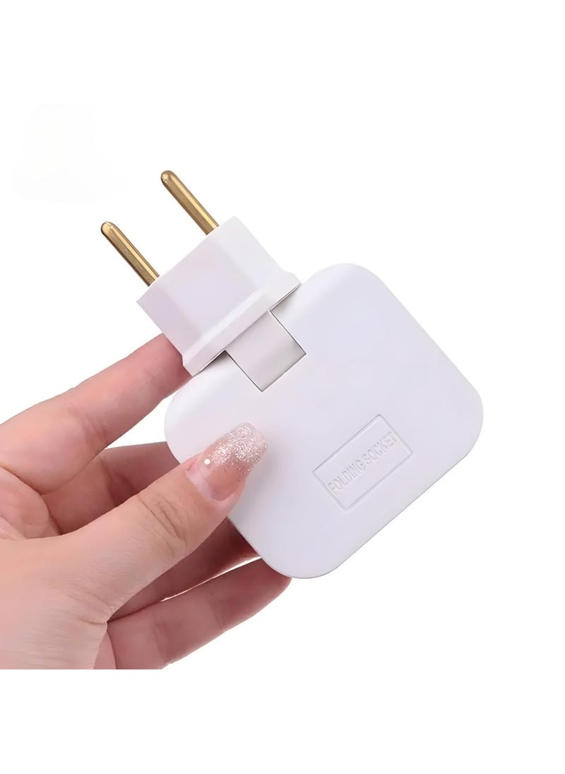 TENDULA Tendula Wireless 3 in 1 Adapter Universal Slim Foldable Outlet Adapter 180 Degree Extension Plug 1 Pcs  - Image 2