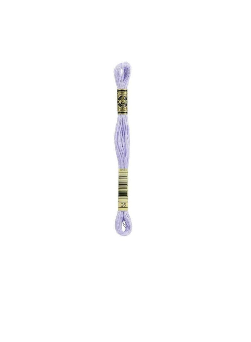 دي ام سي DMC 6-Strand التطريز القطن 8.7 ياردة Pale Lavender - Image 2