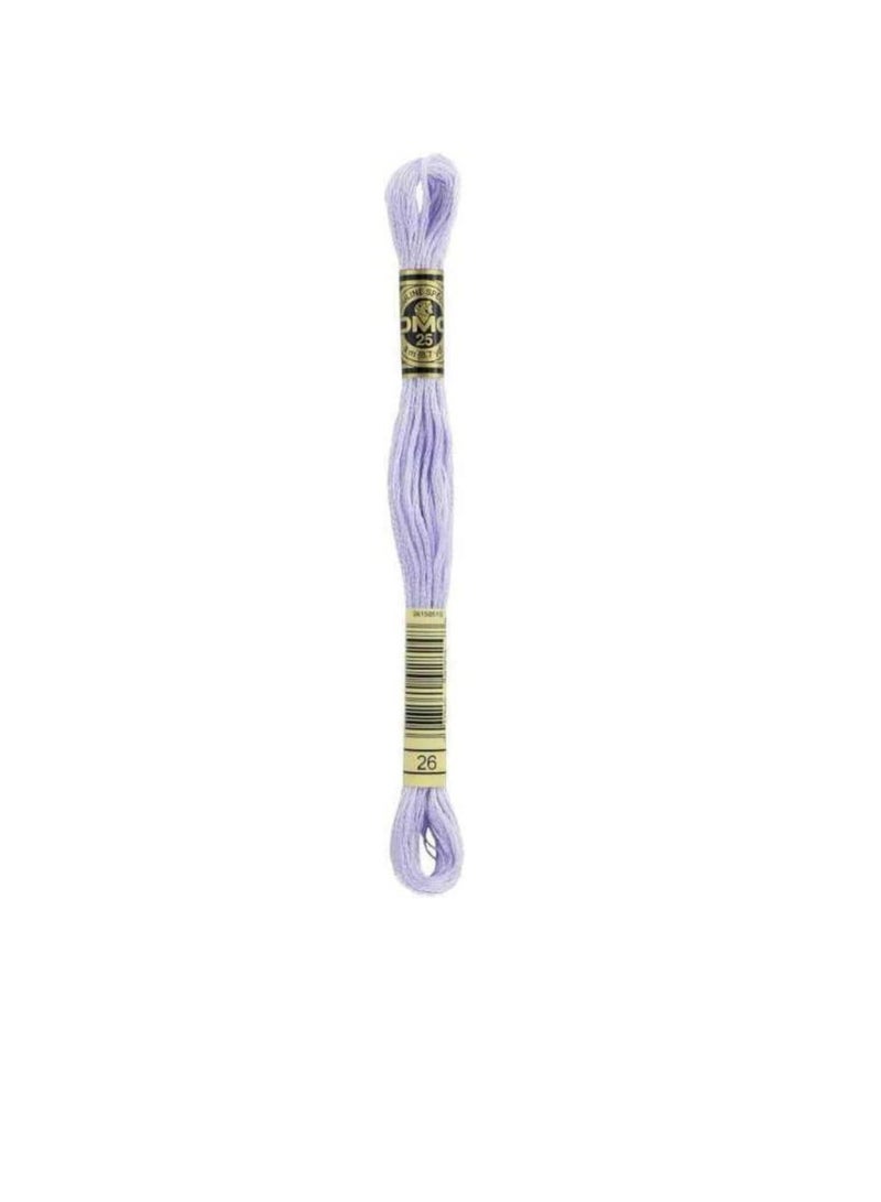 دي ام سي DMC 6-Strand التطريز القطن 8.7 ياردة Pale Lavender - Image 3