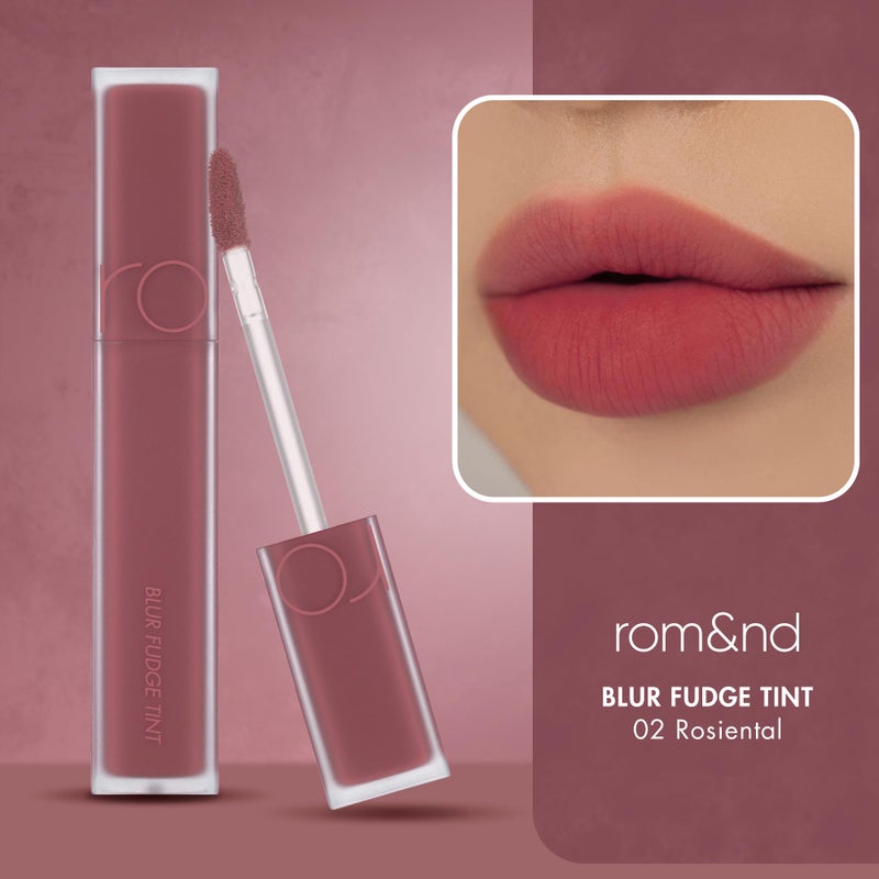 rom&nd BLUR FUDGE TINT | matte lipstick| light weight| cream type| super stay| k-beauty| highly pigment|moisturizing,0.17oz (02 ROSIENTAL) - Image 3