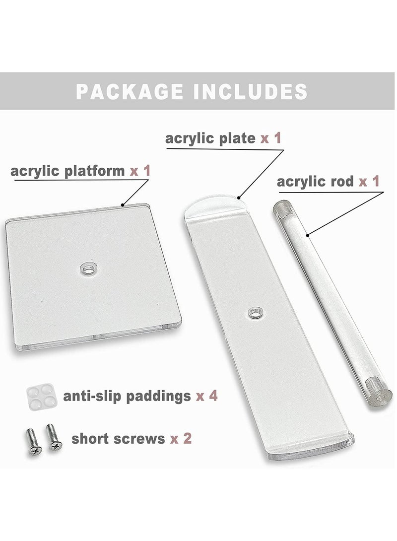 Loquat Headband Holder Scrunchie Holder, Acrylic Clear Hair Ties Holder Organizer, Headband Display Stand, Scrunchie Storage Organizer, Hair Accessories Organizer Clear Stand for Women and Girls - Image 2