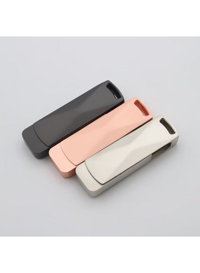 Type-c Mobile Phone U Disk 32g High-speed Usb3.0 Computer Dual-use OTG Dual-interface Metal U Disk-Color:Powder-Capacity:USB2.0  32GB - Image 3