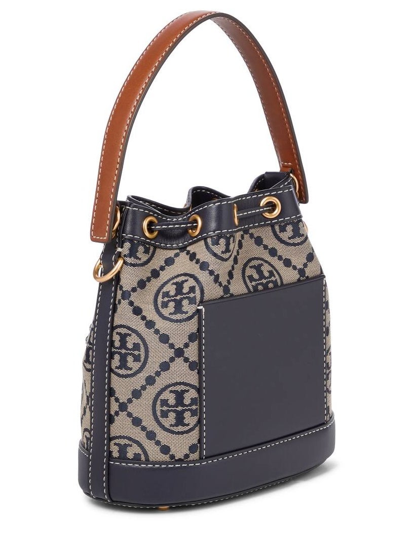 TB - Tory Burch Large T Monogram Jacquard Bucket Bag - Image 1