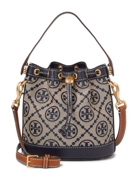 Tory Burch Large T Monogram Jacquard Bucket Bag