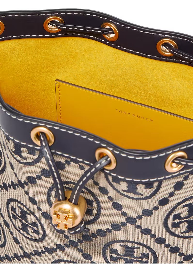 TB - Tory Burch Large T Monogram Jacquard Bucket Bag - Image 1
