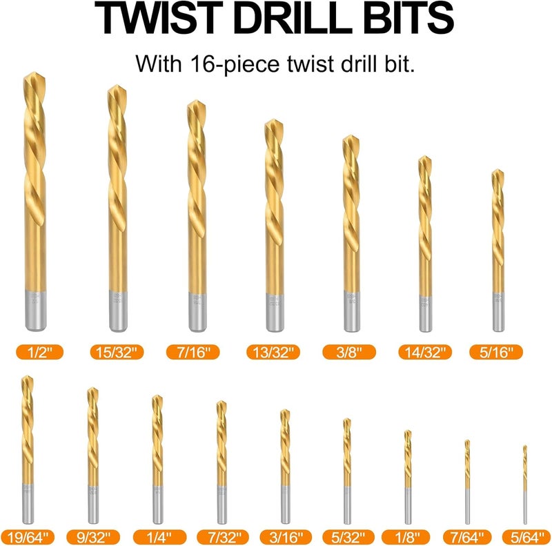Eapele Bolt Extractor Set, Stripped Nut Remover Twist Sockets, Fit 3/8" Square Drive with Solid Storage Case(49pcs, Black) - Image 4