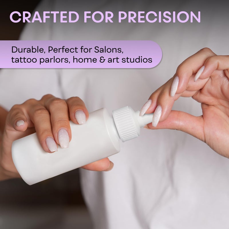 BRIGHTFROM Twist Top Applicator Bottles, Squeeze 2 OZ Empty Plastic Bottles, Refillable, Open/Close Nozzle - Multi Purpose (Pack of 2) - Image 5