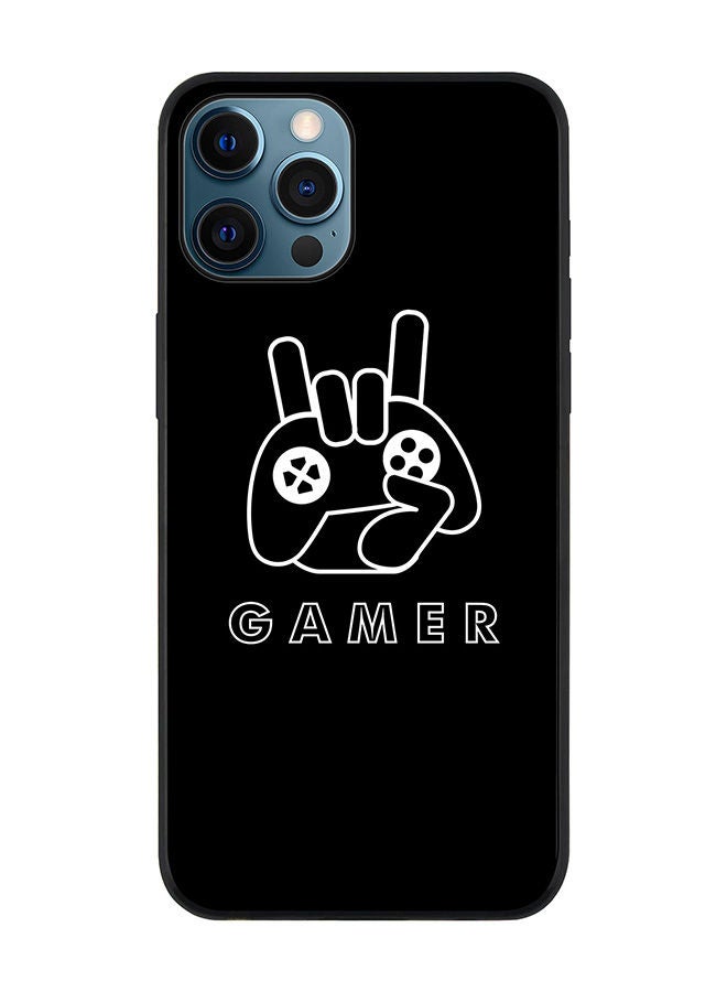 Stylizedd Rugged Black edge case for Apple iPhone 12 Pro Max Slim fit Soft Case Flexible Rubber Edges Anti Drop TPU Gel Thin Cover - Gamer  - Image 1