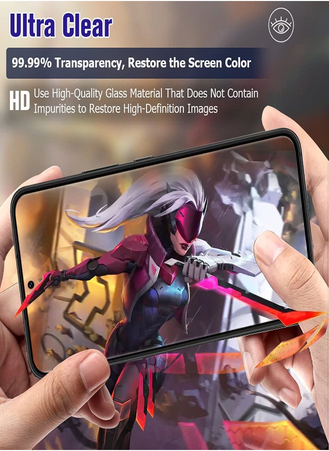KASTWAVE - S23+ Plus Glass Screen Protector & Camera Protector [2+2 Pack] 
HD Clear Tempered Glass Scratch Resistant Fingerprint Unlock 3D Curved Full Coverage Bubble-Free for Samsung Galaxy S23 Plus (6.6") - Image 1