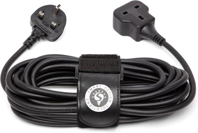 Smart Design Solutions 1 Way Extension Cord 7m, Long &Thick Electric Cable, Industrial Black Power Strip for Lengthen Power to Outdoor Garden/Indoor Utility Room/Workshop, 13A 3250W (7m) - Image 2