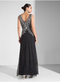 Namshi x Sleeveless Embellished Dress  - Image 2