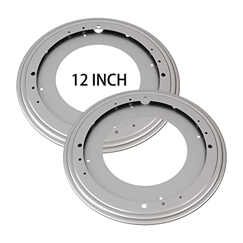 GRRONZEE 2Pack 12" Lazy Susan Hardware 5/16 Thick Turntable Bearings 1000lbs Load Capacity Lazy Susan Turntable Swivel Plate Base for Rotating Table, Kitchen Storage, Serving Tray, Corner Shelves, Book Rack - Image 1