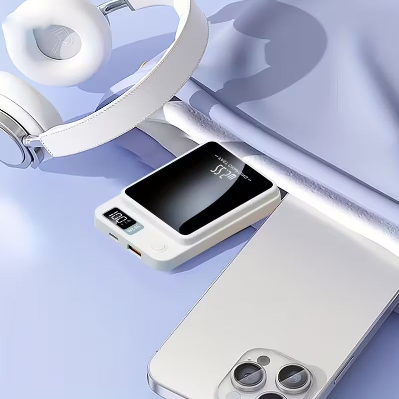 بطارية محمولة لاسلكية مغناطيسية بسعة 10000 ملي أمبير مع شاشة LED - Image 5