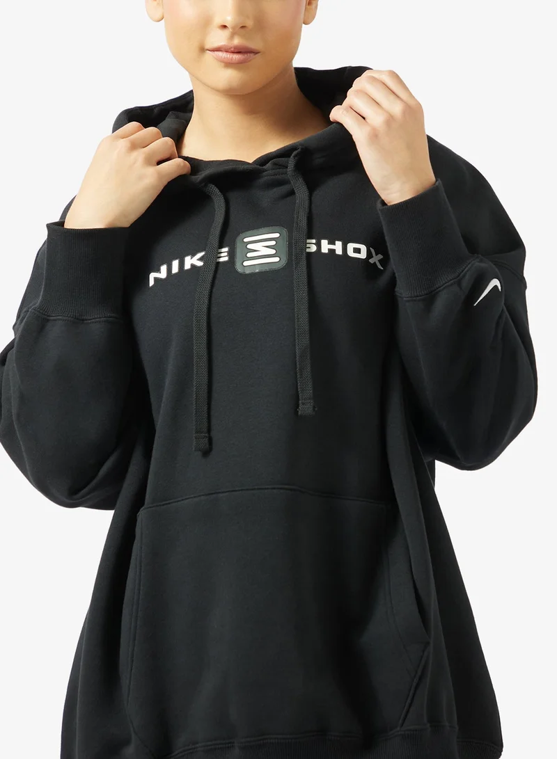 Nike BLACK Shox Phoenix Fleece Hoodie for Women | Best Price UAE
