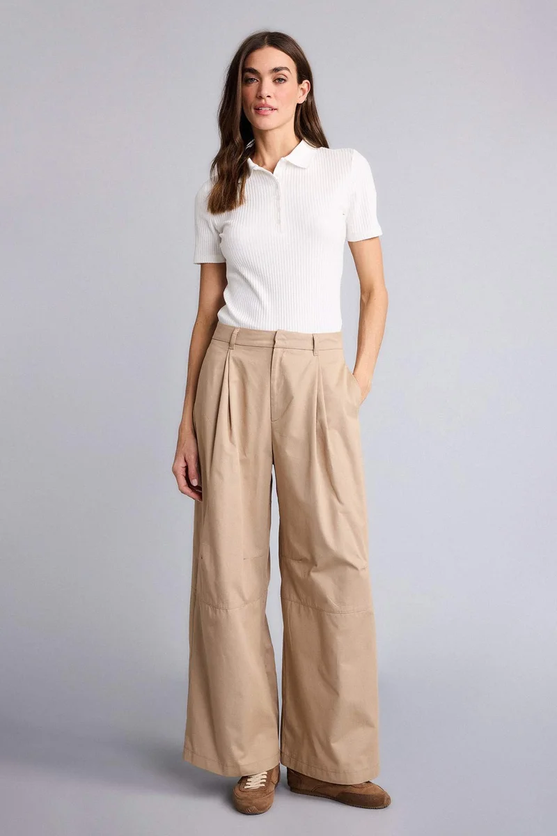 ديفاكتو Cargo Fit Ankle Length Gabardine Trousers