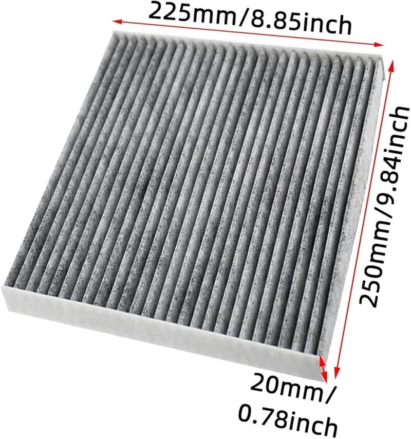 Cabin Air Filter Compatible With Kia Optima 2011 2015 Carbon Fiber 1pc - Image 4