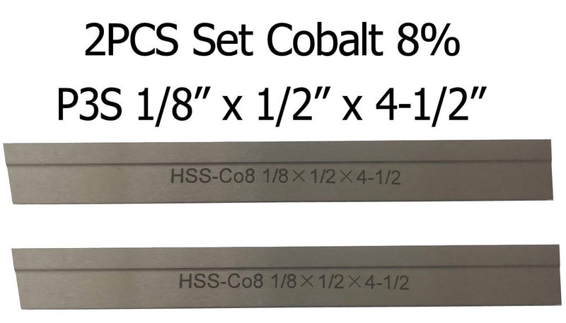 LLDSIMEX Set of 2 8% Cobalt 1/8" x 1/2" x 4-1/2" for Lathe Parting Cut Off Blade Parallel Tyle - Image 4