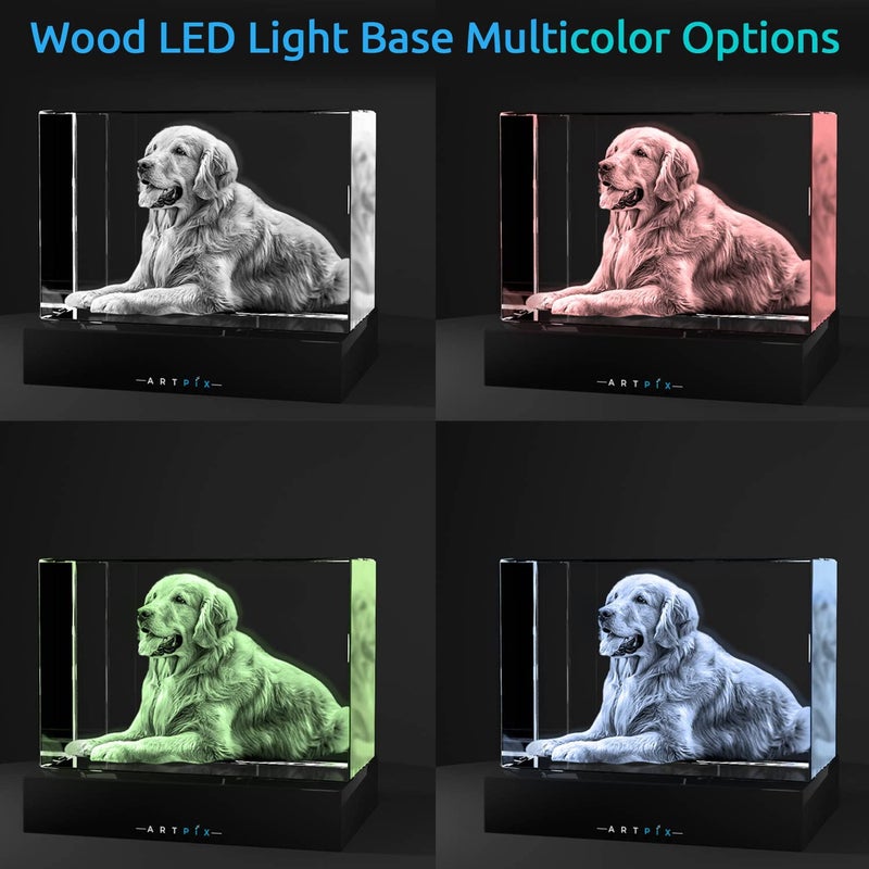 Artpix 3D Premium Crystal Photo Higports for Women زوجة MEN MOM DAD HER HES GREAT FELLICHED MISTED مع صورتك الخاصة - Image 4