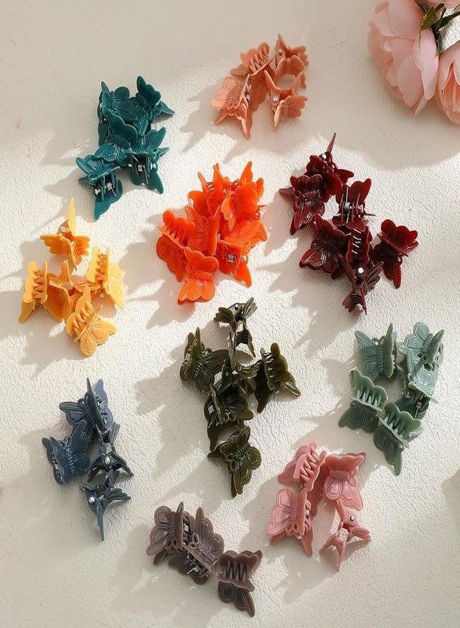 FAMEZA 12 Pieces Premium Pieces Butterfly Hair Clips for Girls, Mini Butterfly Hair Claw Clips Cute Kwaii Pastel Claw Clips Nonslip Sparkly Butterfly Hair Clips Tiny Hair Accessories |multicolor - Image 5