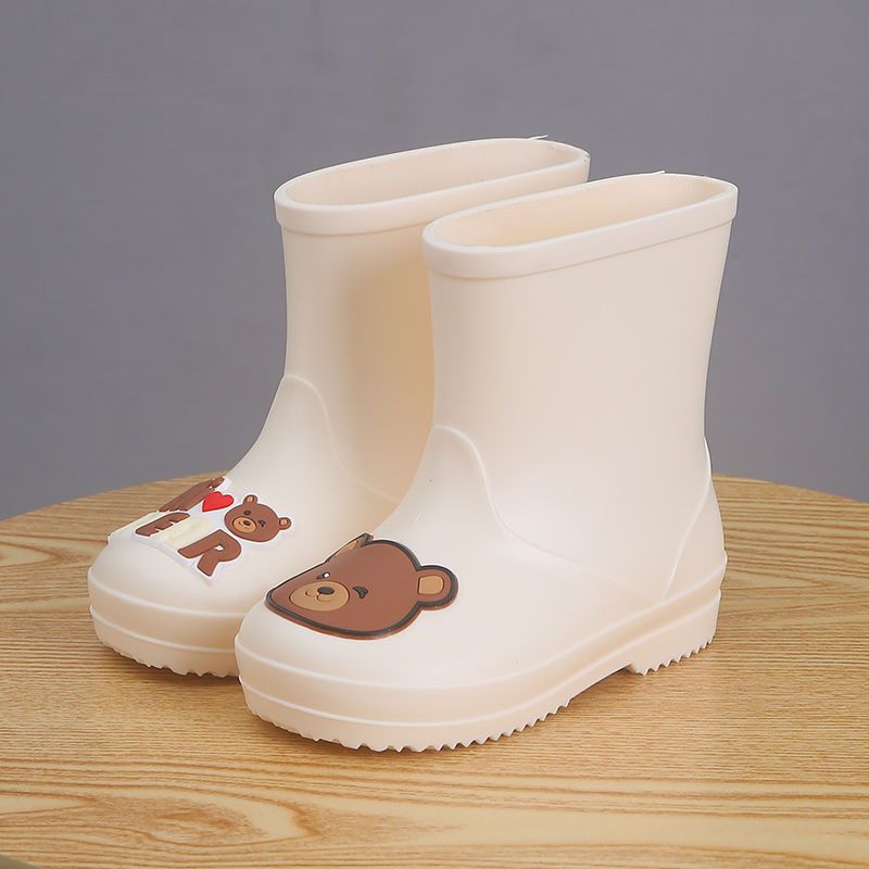Children'S Rain Boots Girls' Non-Slip Children'S Baby Boys' Children'S Drawstring Women'S Rain Boots Student Girls' Water Shoes - Image 1