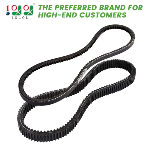 10L0L Golf Cart Clutch Drive Belt with Starter Generator Belt for EZGO TXT RXV 2010 UP with Kawasaki Engine,OEM# 618630, 606138, 16548G1 - Image 2