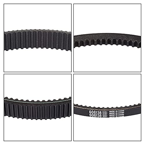 10L0L Golf Cart Clutch Drive Belt with Starter Generator Belt for EZGO TXT RXV 2010 UP with Kawasaki Engine,OEM# 618630, 606138, 16548G1 - Image 5