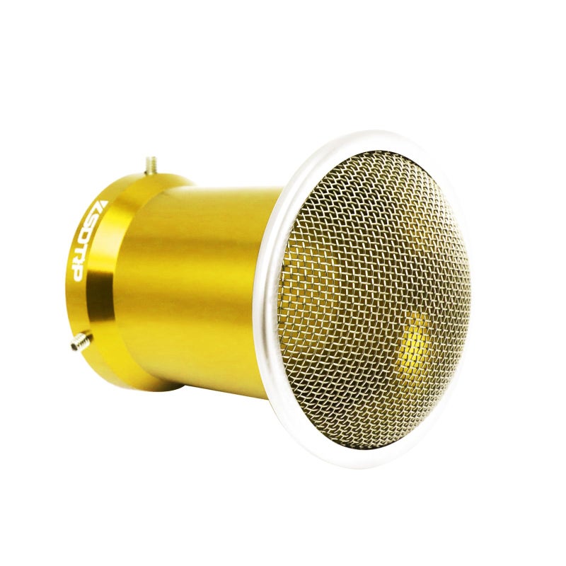 ZSDTRP Carburetor Air Filter Clean Velocity Stack 50mm Long CNC Aluminium Alloy With SUS304 Mesh For PWK2130mm Carb Moped Pit Dirt Bike ATV Scooter Gold 50mm Long