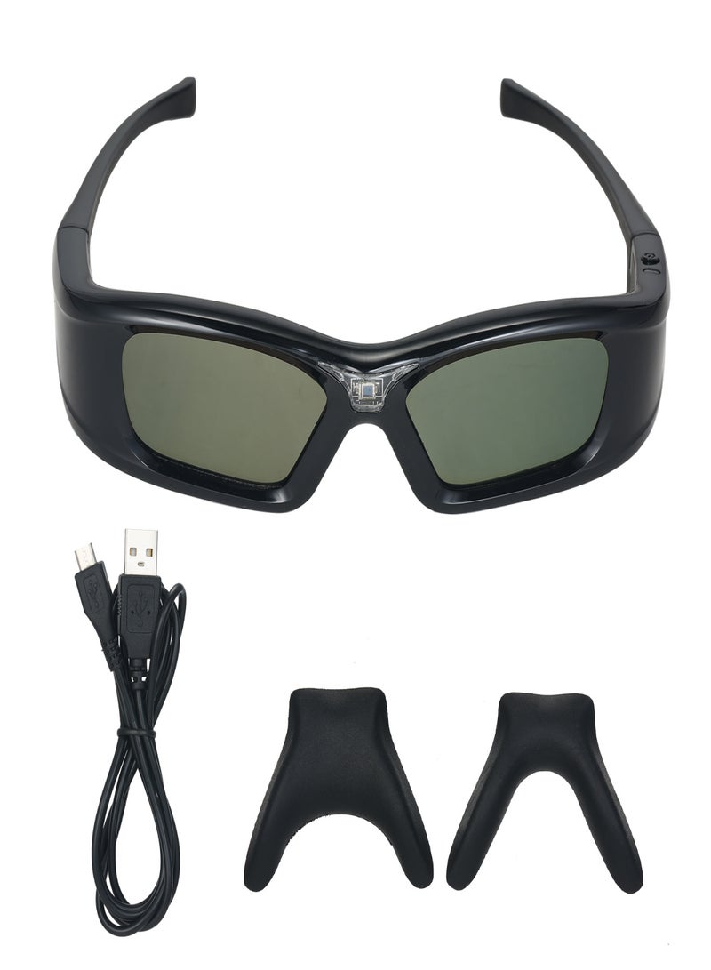 GL410 3D Glasses for Projector Full HD Active DLP Link for Optama Acer BenQ ViewSonic Sharp Dell DLP Link Projectors  - Image 1