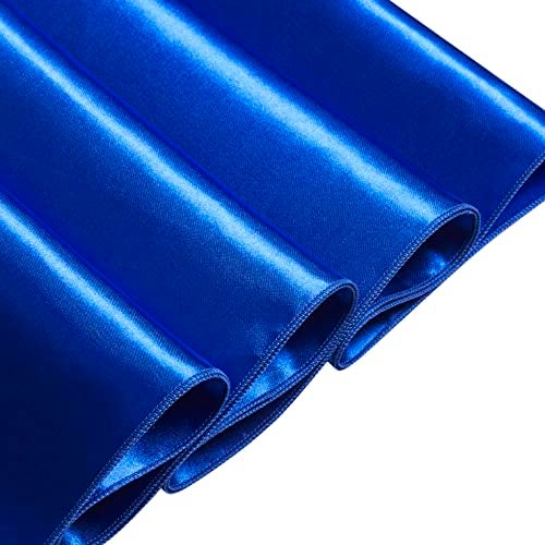Counfeisly 1 Pack Satin Table Cover Rectangle Silkly Soft Table Cloth, Satin Dining Table Cloths for Wedding Banquet Table Decoration, Dining Room, Indoor and Outdoor Use, 60 x 84 Inches, Royal Blue - Image 2