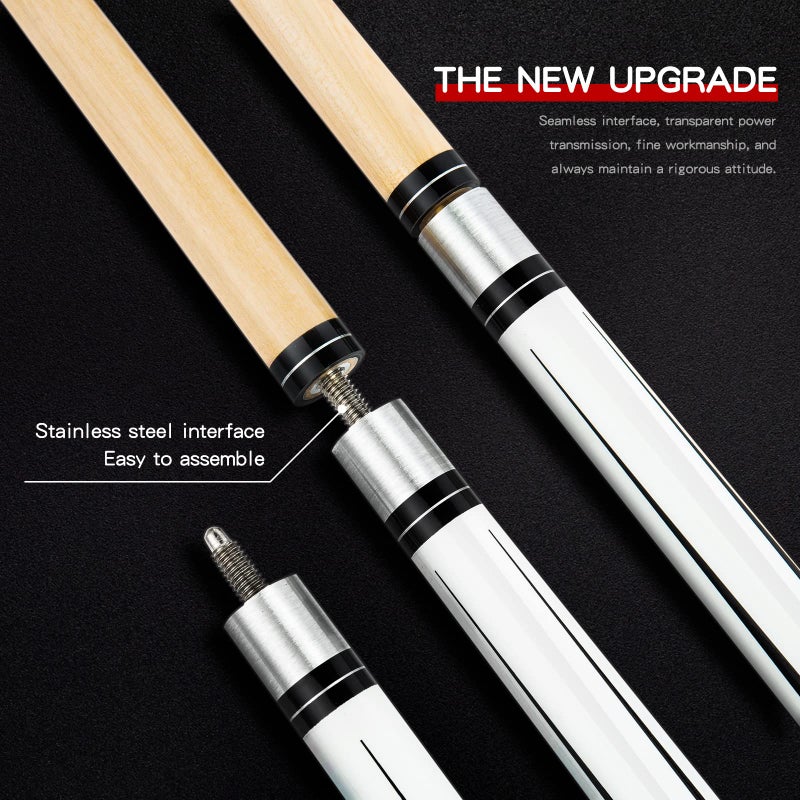 Teekerwan Pool Cue Stick - 58 inch Maple Billiard Pool Stick, 19/20/21 oz 1/2 Maple Pool Cue Stick Kit, 2-Piece Billiard Pool Cue Stick (19 oz) - Image 4