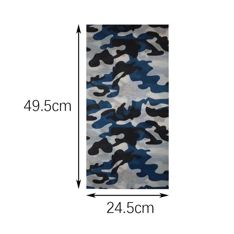 TRKETK 4 Pieces Multifunctional Headwear, Face Mask for Men and Women Multifunctional Balaclavas Windproof Neck Warmer Scarf Snoods for Men Face Cover Wide Scarf Camouflage Style - Image 2