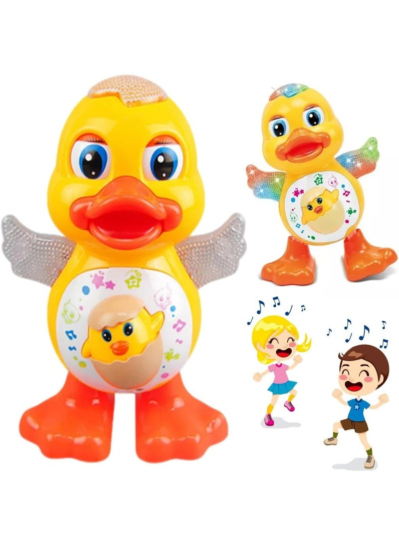 Musical Dancing Duck Toy for Kids - Interactive Walking Toy with LED Lights and Sound - Educational Electronic Toddler Toy for Boys and Girls - Image 1