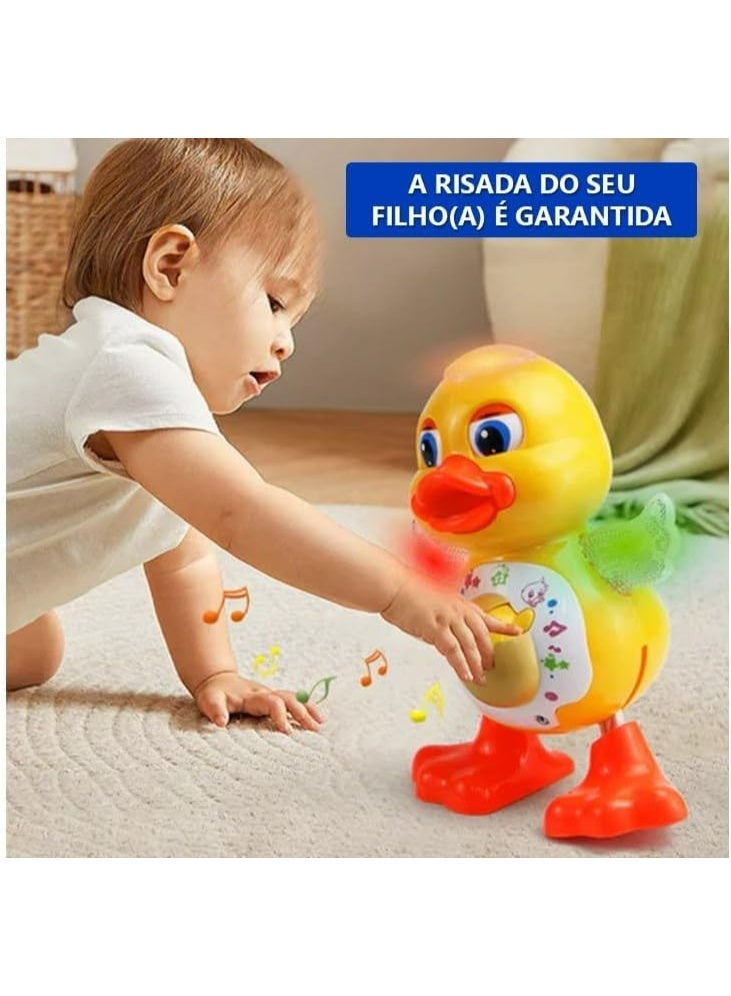 Musical Dancing Duck Toy for Kids - Interactive Walking Toy with LED Lights and Sound - Educational Electronic Toddler Toy for Boys and Girls - Image 2