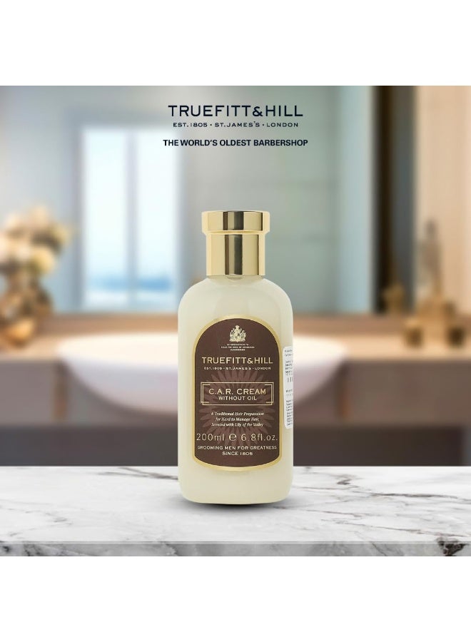 Truefitt & Hill C.A.R. Cream Hair Serum For Men (Without Oil) 200ML | Suitable For Medium Long Hair - Image 2