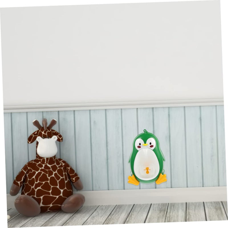 Green Penguin Shape Boys Girls Urinal Potty Training Toilet with Suction Cups - Image 5