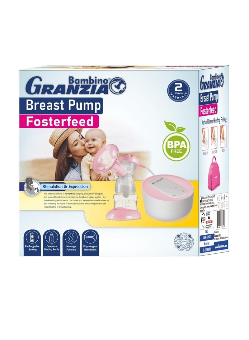 Electric breast pump – Fosterfeed model, rechargeable, compact and convenient - Image 1