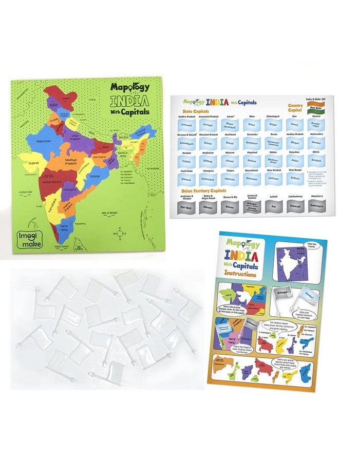 Imagimake Mapology Ultimate Combo: India & World Map Puzzle, Solar System Puzzle & Monument Of India Construstion Set - Educational Toy For Kids Above 5 Years - Image 4