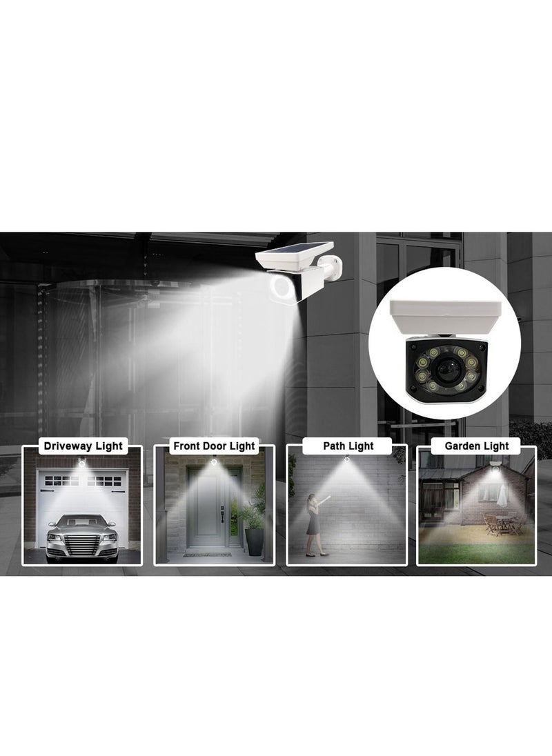 Arabest - LED Solar Motion Sensor Lights,Outdoor Wall lamp,Simulation Monitoring Fake Camera - Image 1