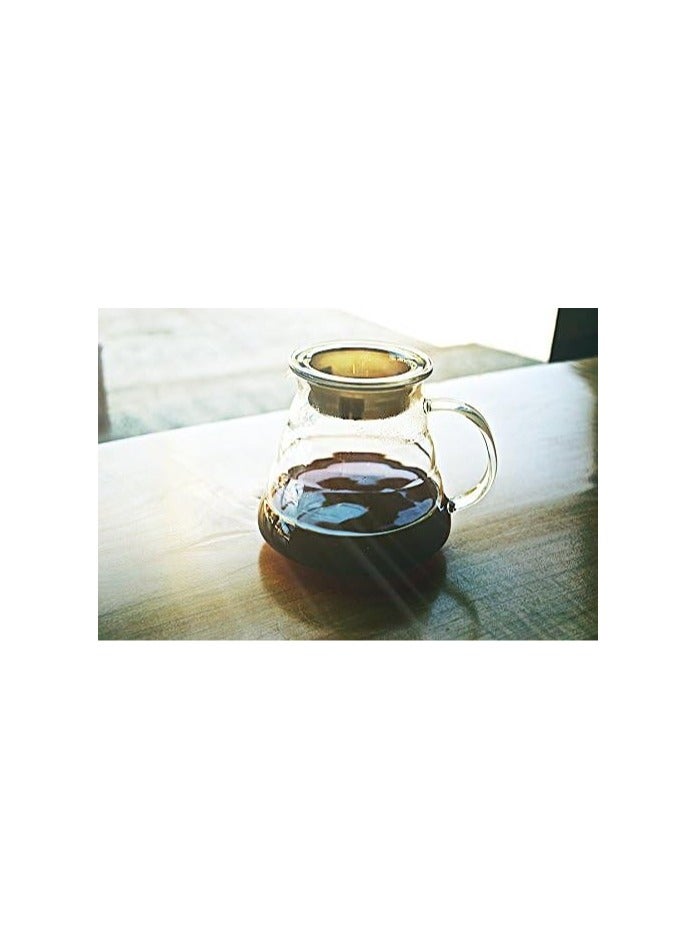 هيواري وعاء قهوة هايوير 600 مل، إبريق قهوة زجاجي قياسي، وعاء قهوة، شفاف - Image 3