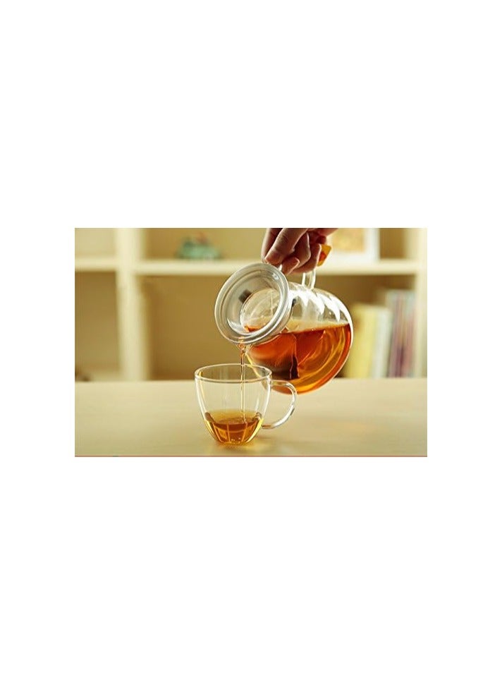 هيواري وعاء قهوة هايوير 600 مل، إبريق قهوة زجاجي قياسي، وعاء قهوة، شفاف - Image 4