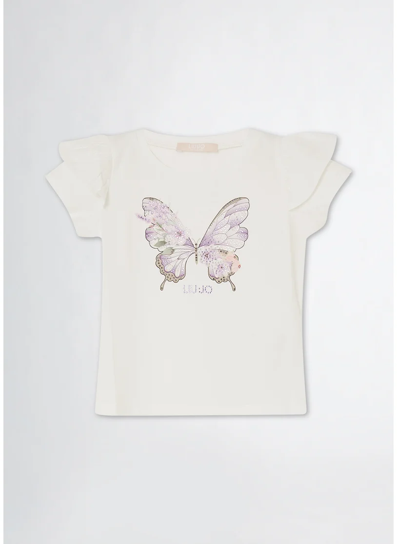 Liu Jo Cotton T-Shirt with Print