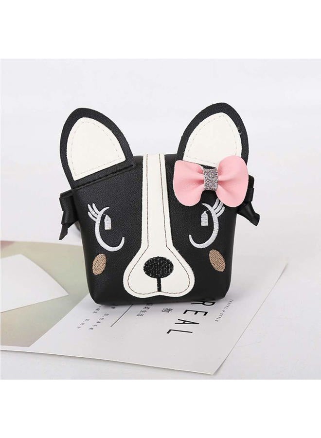 JienClound Little Girl Purses,Cute Puppy Shoulder Crossbody Bag with a Bowknot, Gifts for Little Girls 5.1 x 1.6 x 5.1in(length * width * height) black JY122 - Image 3