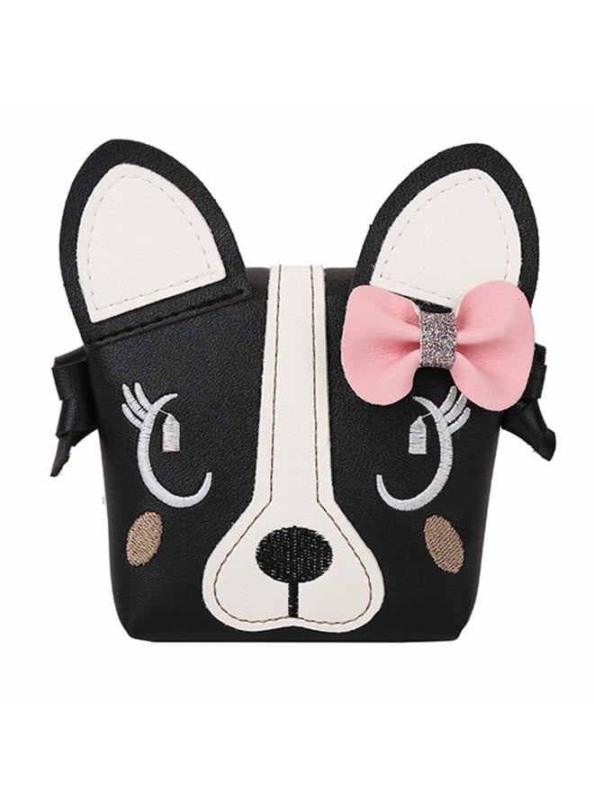 JienClound Little Girl Purses,Cute Puppy Shoulder Crossbody Bag with a Bowknot, Gifts for Little Girls 5.1 x 1.6 x 5.1in(length * width * height) black JY122 - Image 1