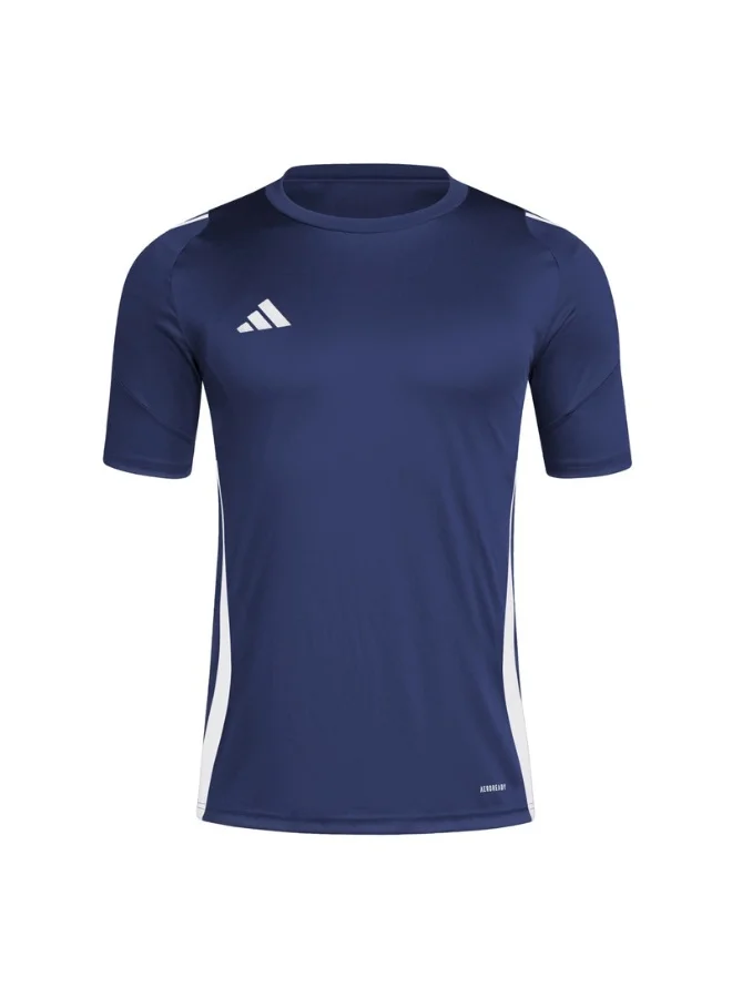 adidas تيشيرت كرة قدم تيرو 24 للرجال أزرق XS