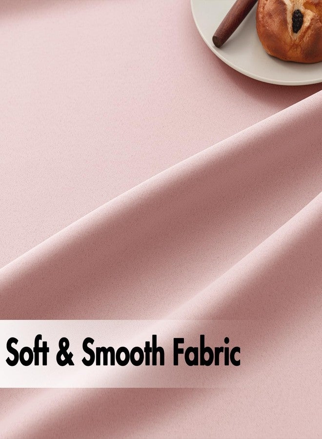 ANRODUO Back Tab Blackout Curtains for Bedroom Living Room, Rod Pocket Pinch Pleated Thermal Insulated Room Darkening Curtains 84 Inches Long 2 Panels, Light Pink, 42 x 84 Inch - Image 5