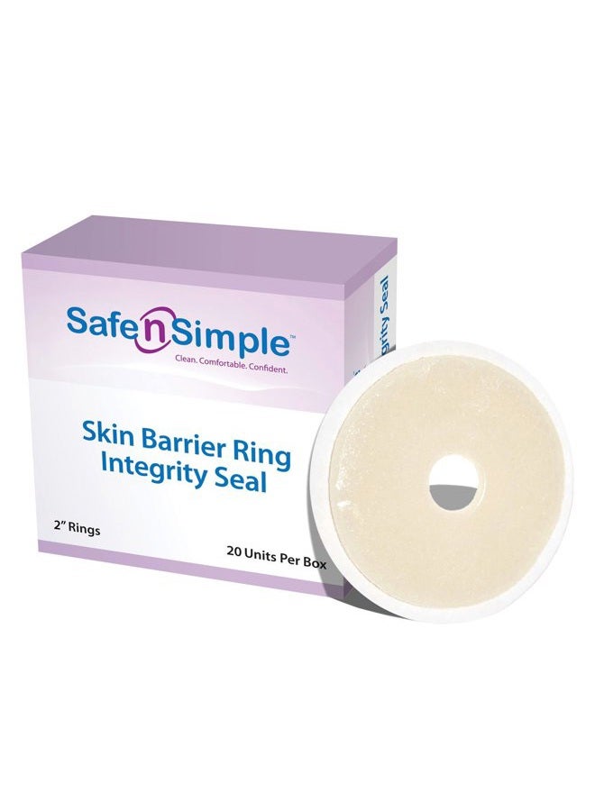 Safe n Simple n' Integrity Extended Wear Barrier Rings, 2 Inch, 20 Count - Image 1